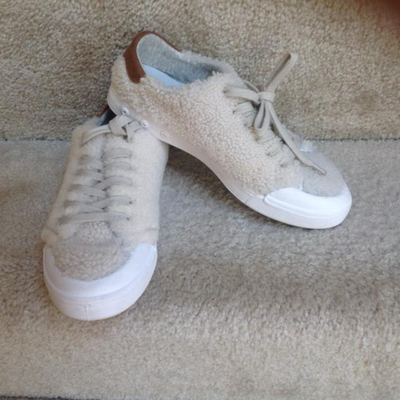 Rag and Bone Standard Issue Shearling Fur Sneakers - Picture 2 of 8